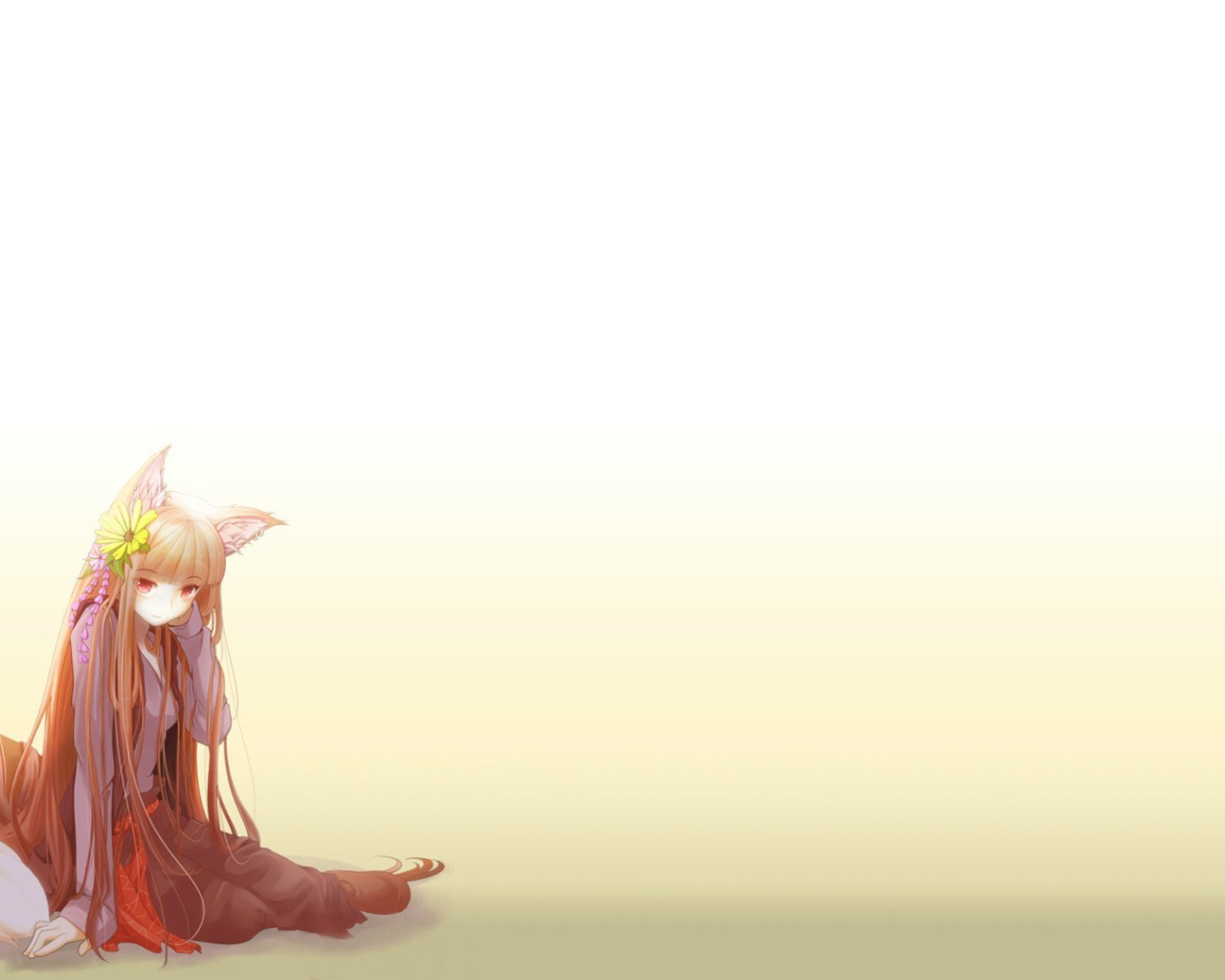 Девушка с хвостом, аниме Волчица и пряности