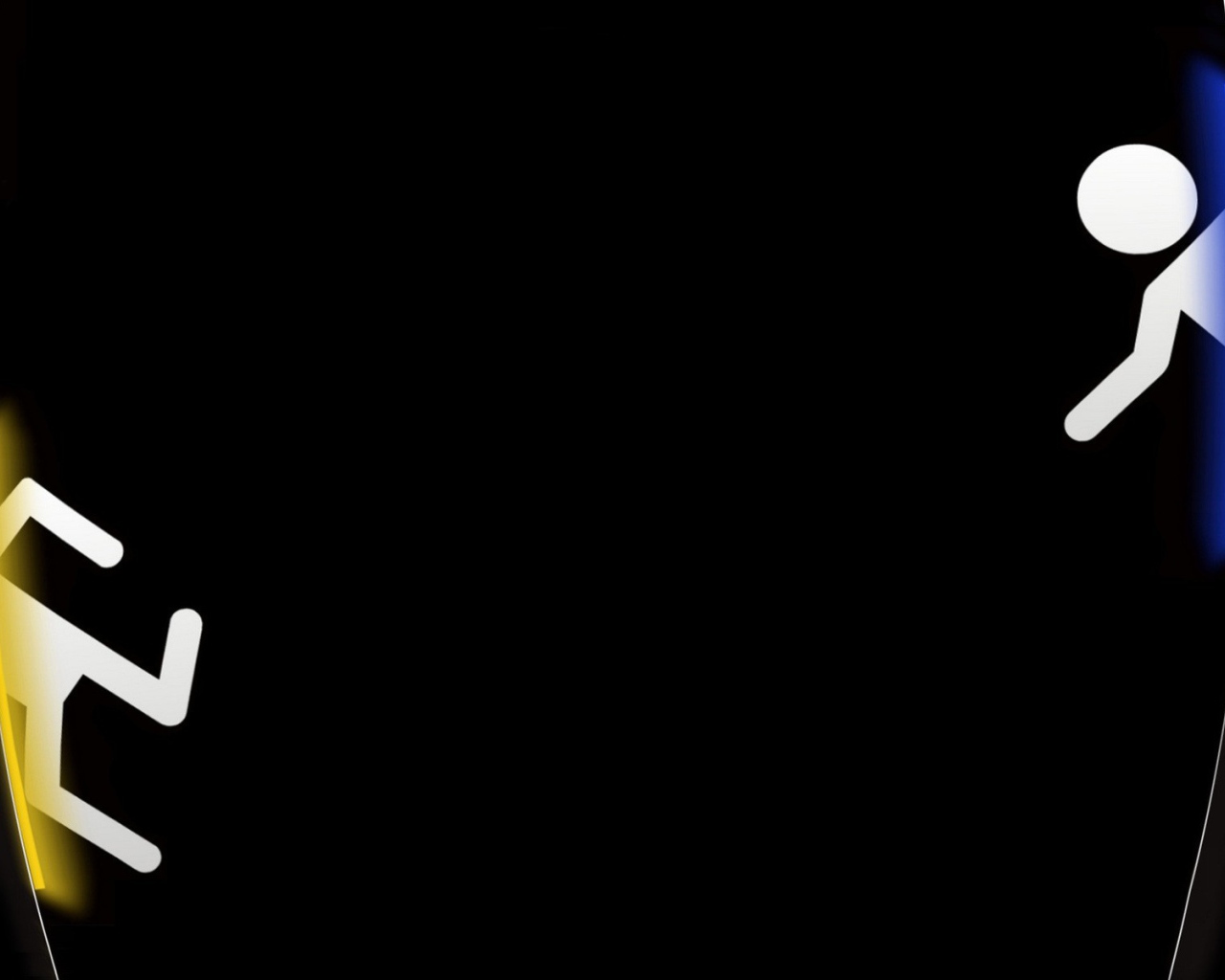 Переход через портал, черный фон