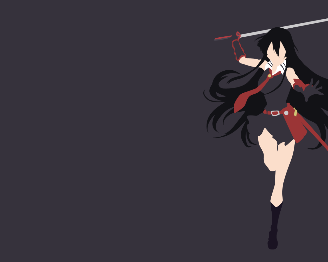Серый фон, аниме Akame ga Kill