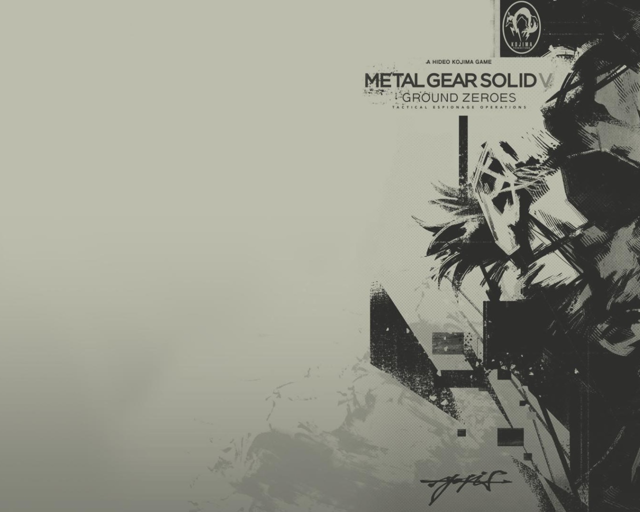 Серый фон, игра Metal Gear Solid