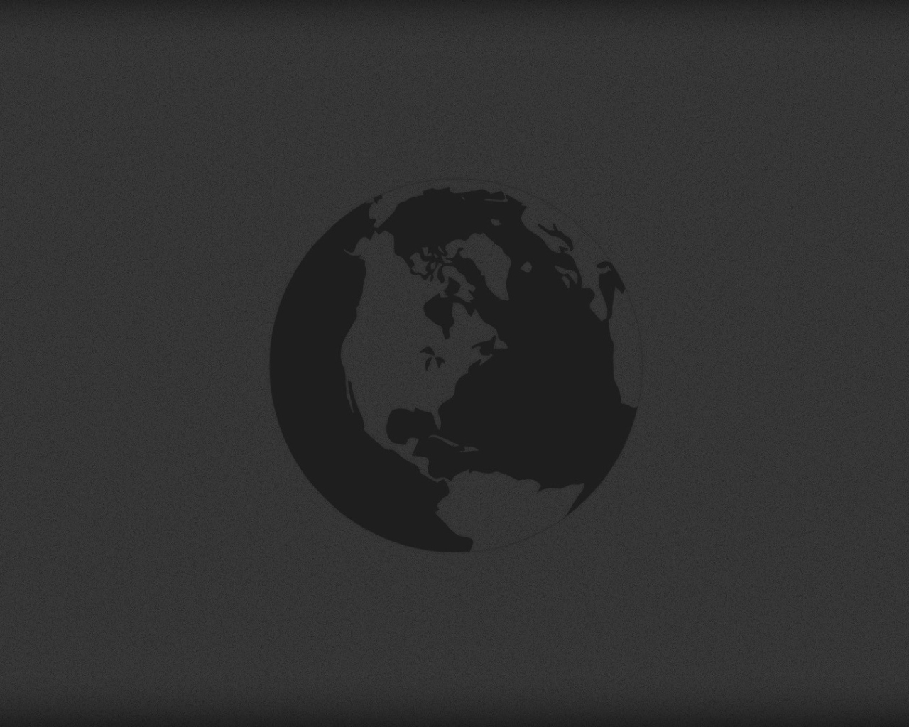 Gray silhouette of the Earth