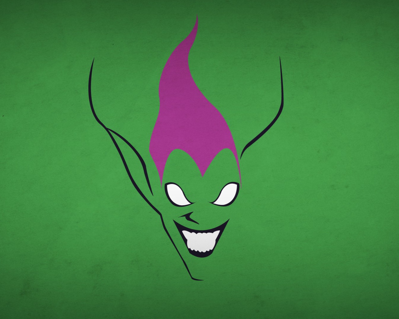 Зеленый Гоблин, зеленый фон