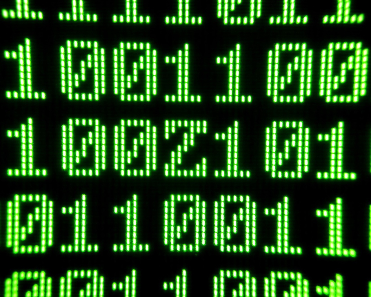 Зеленый бинарный код