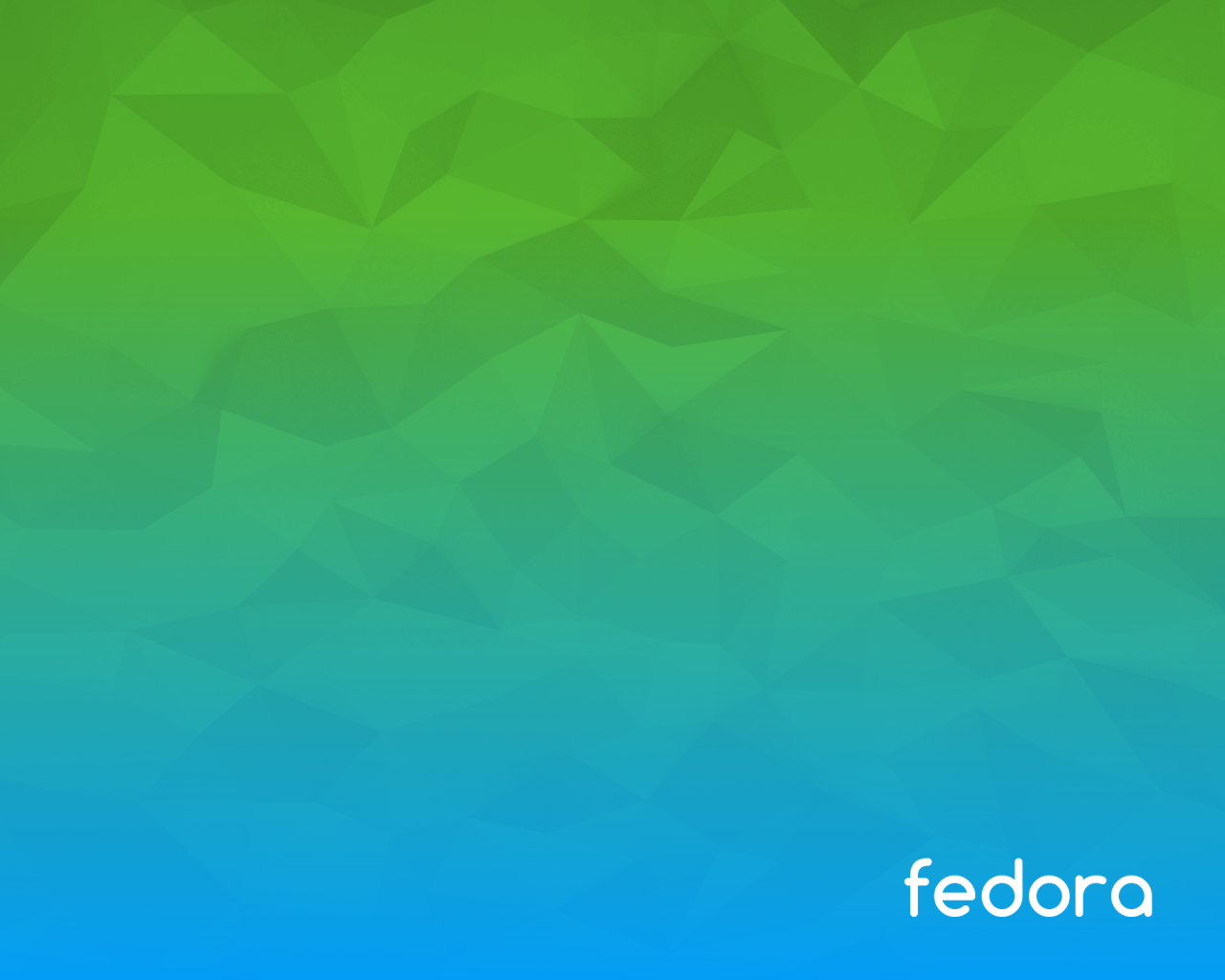 Зелено голубой фон Fedora