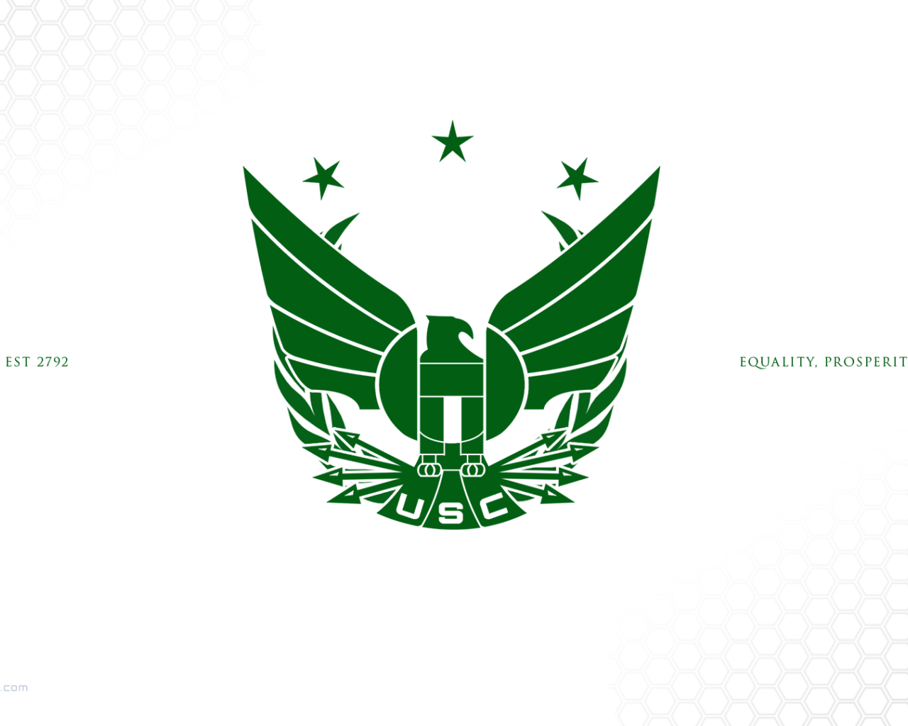 Зеленый логотип Объединенной Космической Федерации