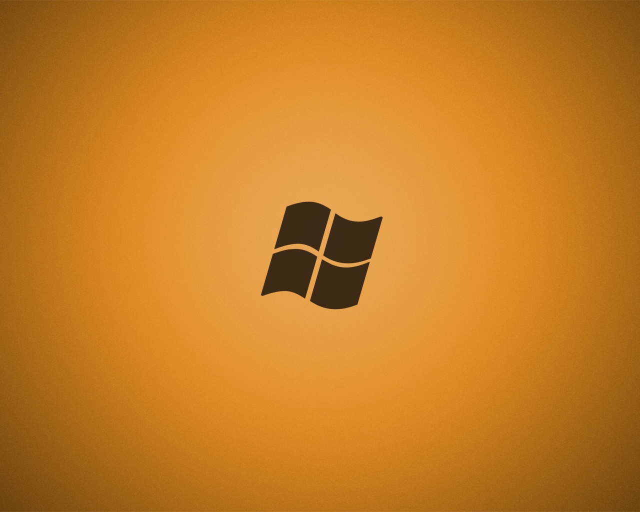 Серый логотип Майкрософт, оранжевый фон