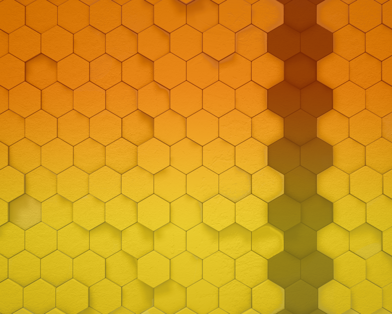 Пчелиные соты, оранжевый фон