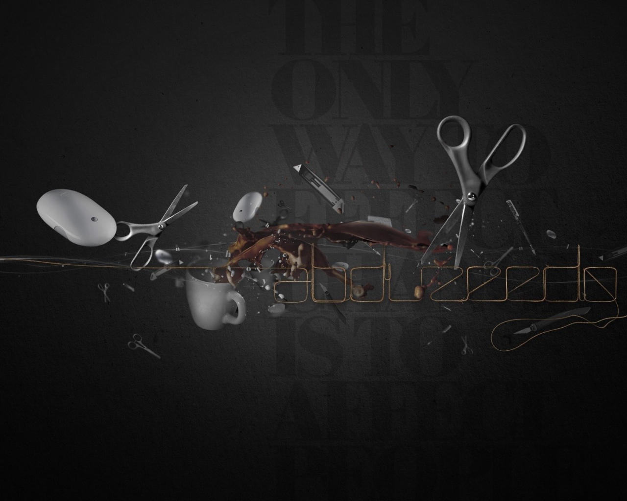 Бытовые инструменты, серый фон