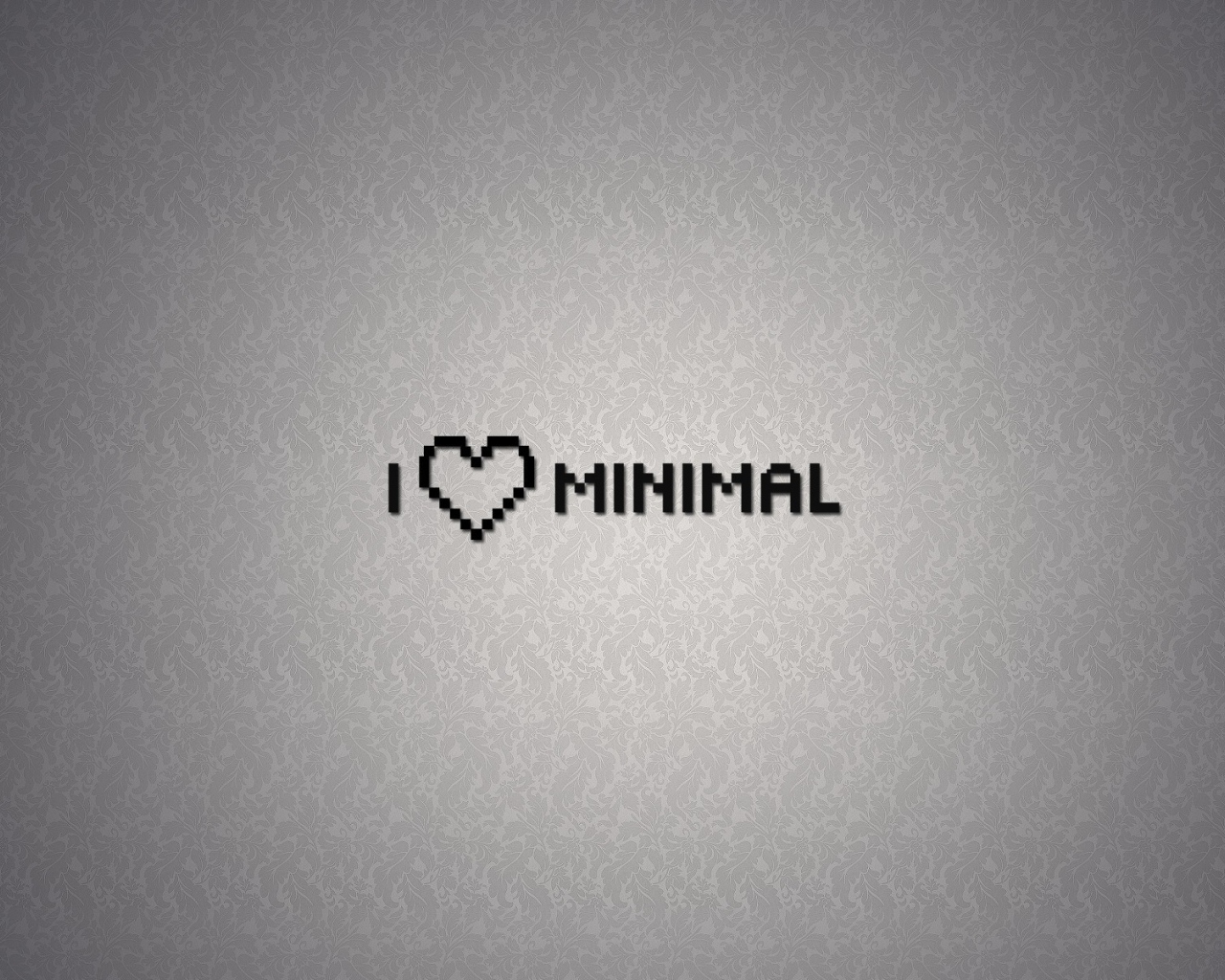 Мне нравится минимализм, серый фон
