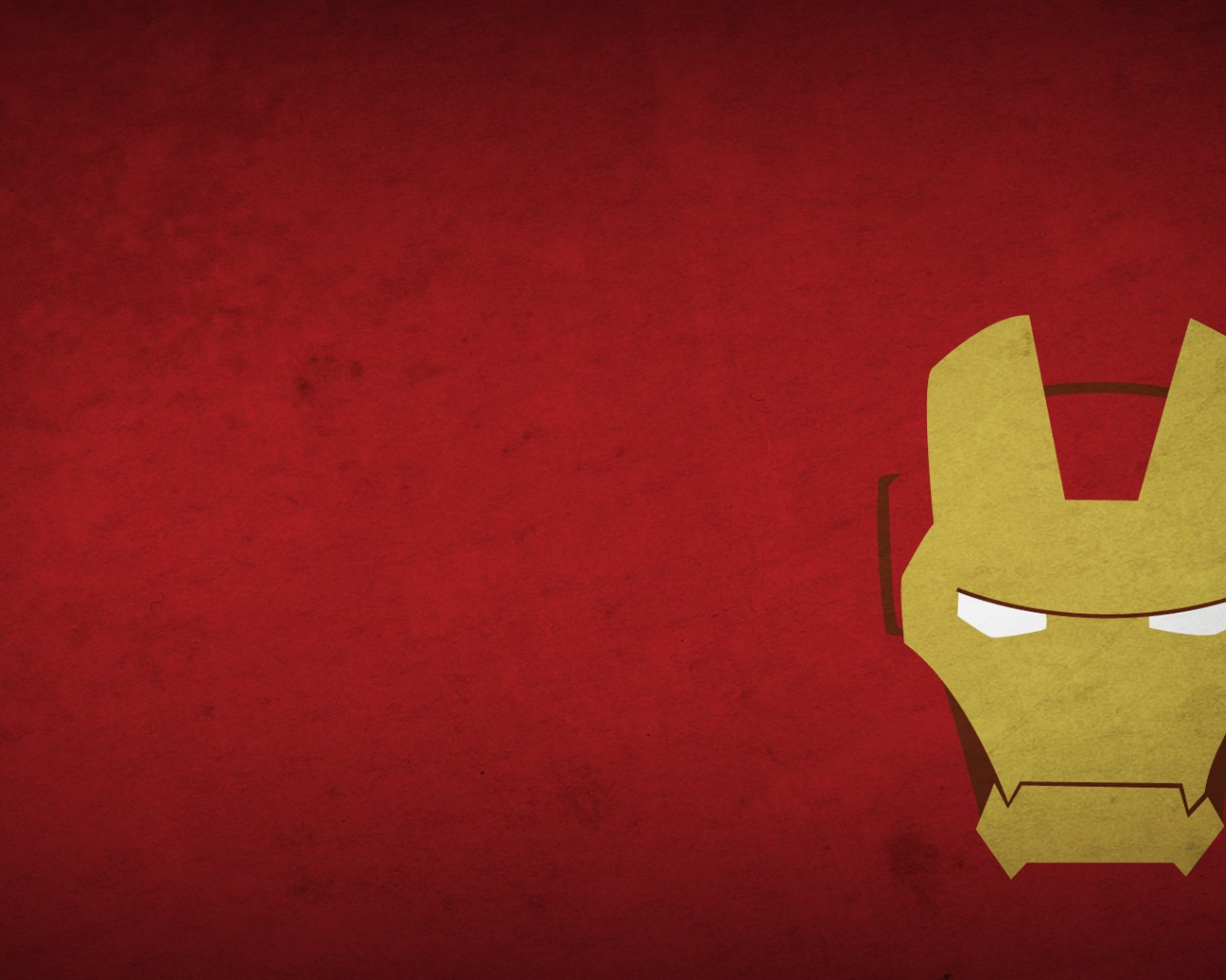Маска Железного человека, красный фон