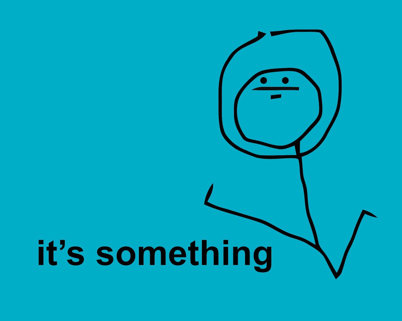 Это что-то, голубой фон