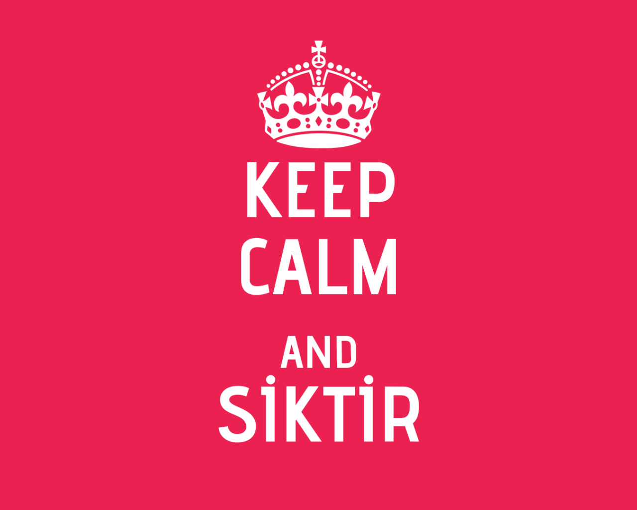 Сохраняйте спокойствие и идите прочь, розовый фон