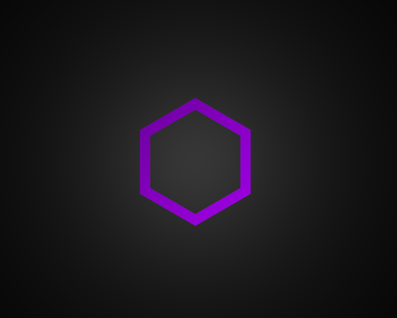 Сиреневый шестиугольник на сером фоне