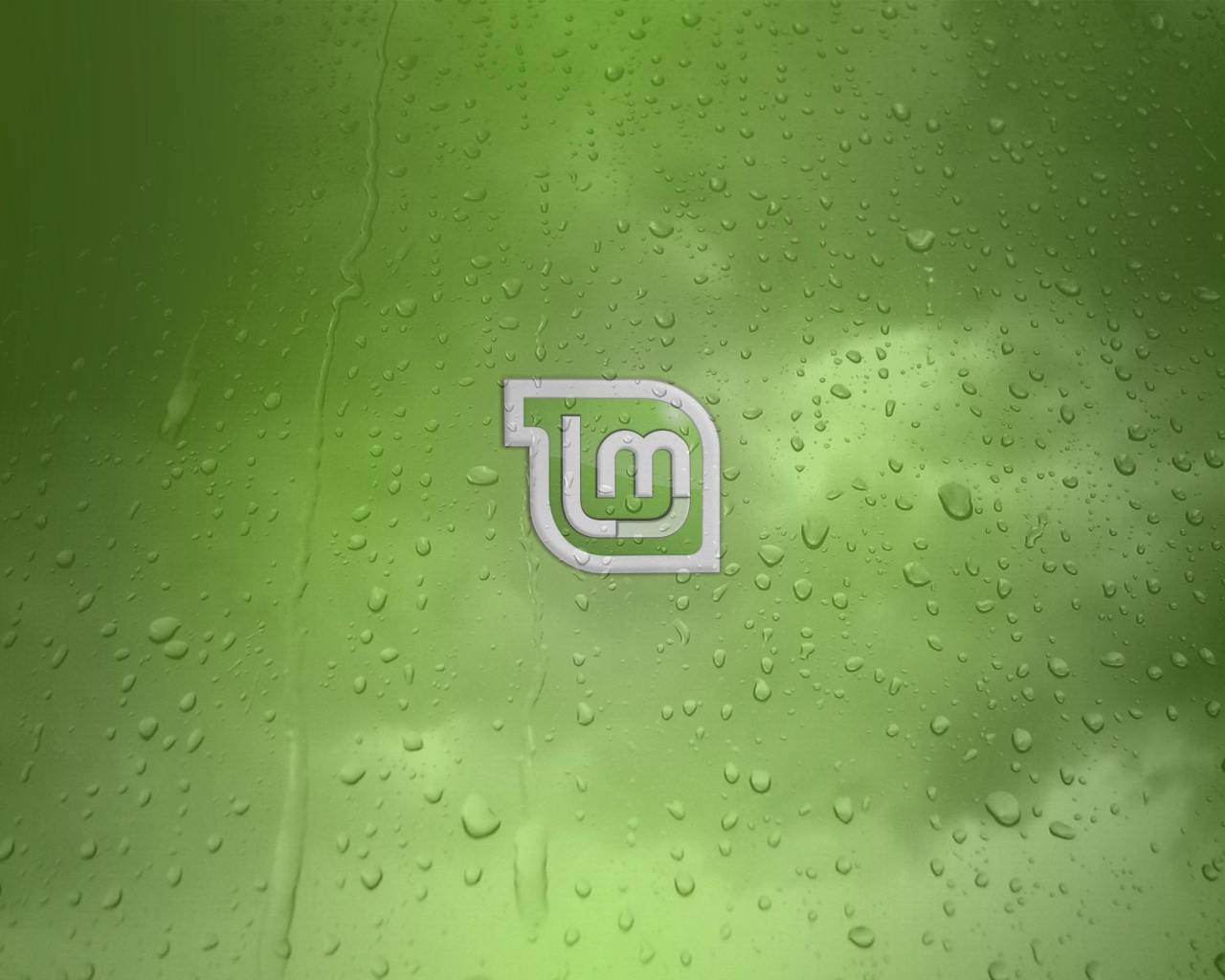 Зеленый фон Linux Mint