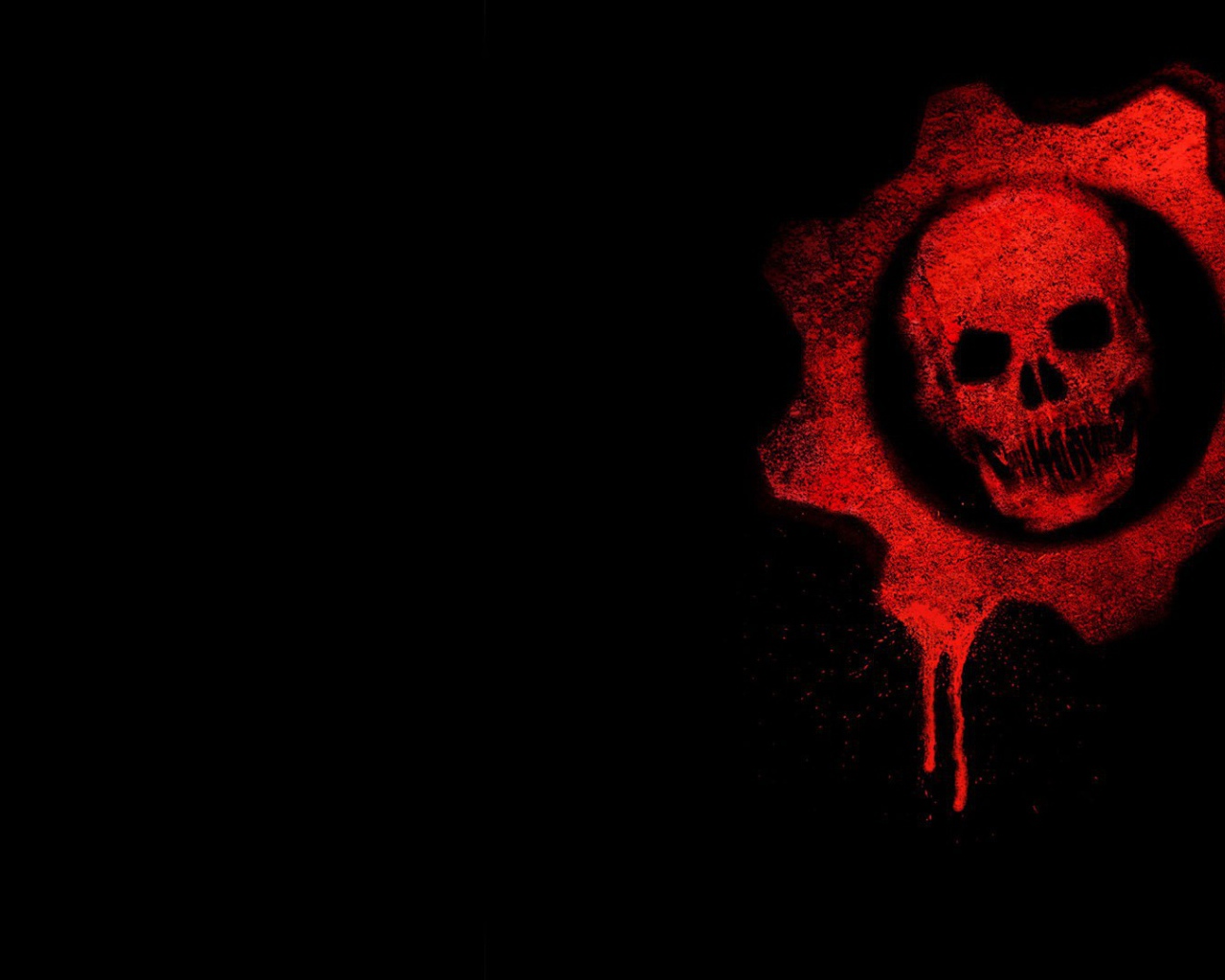 Логотип игры Gears of War, фон