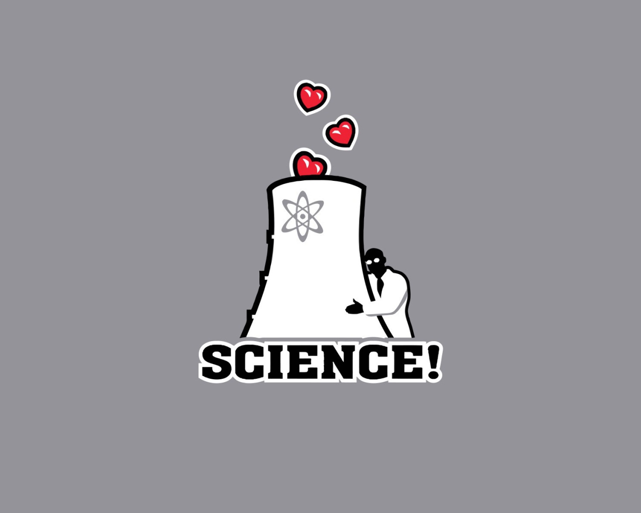 Любовь к АЭС, серый фон