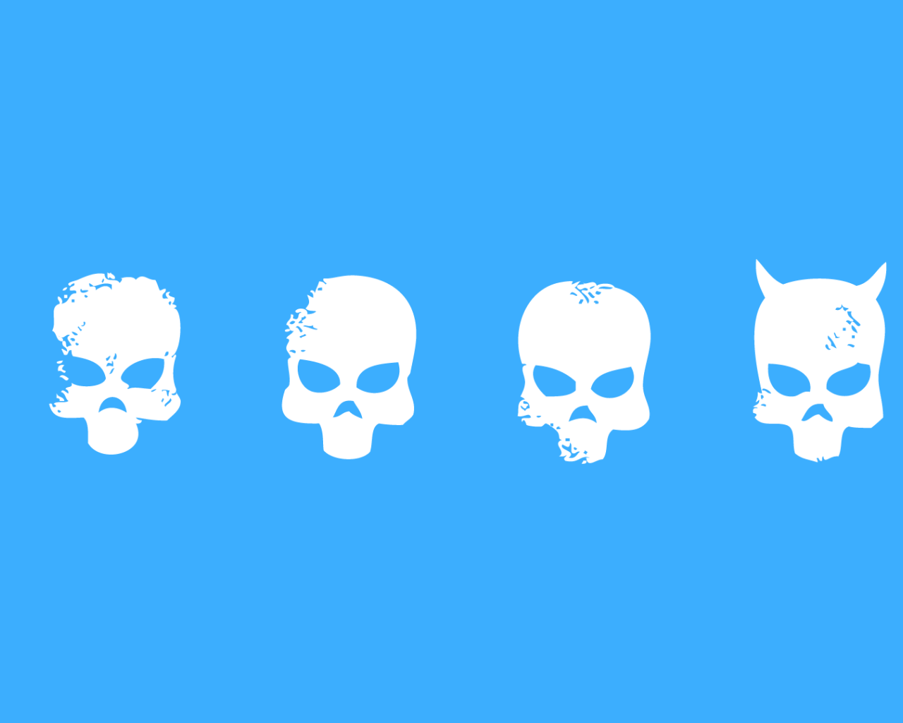 Маски Payday 2, голубой фон