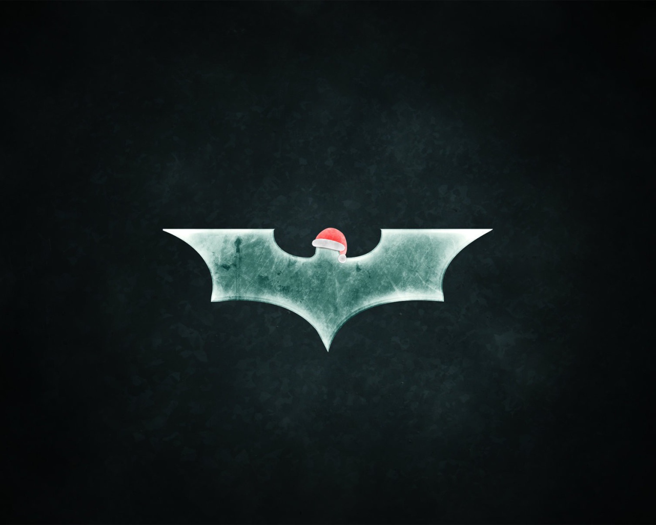 Новогодняя летучая мышь на черном фоне