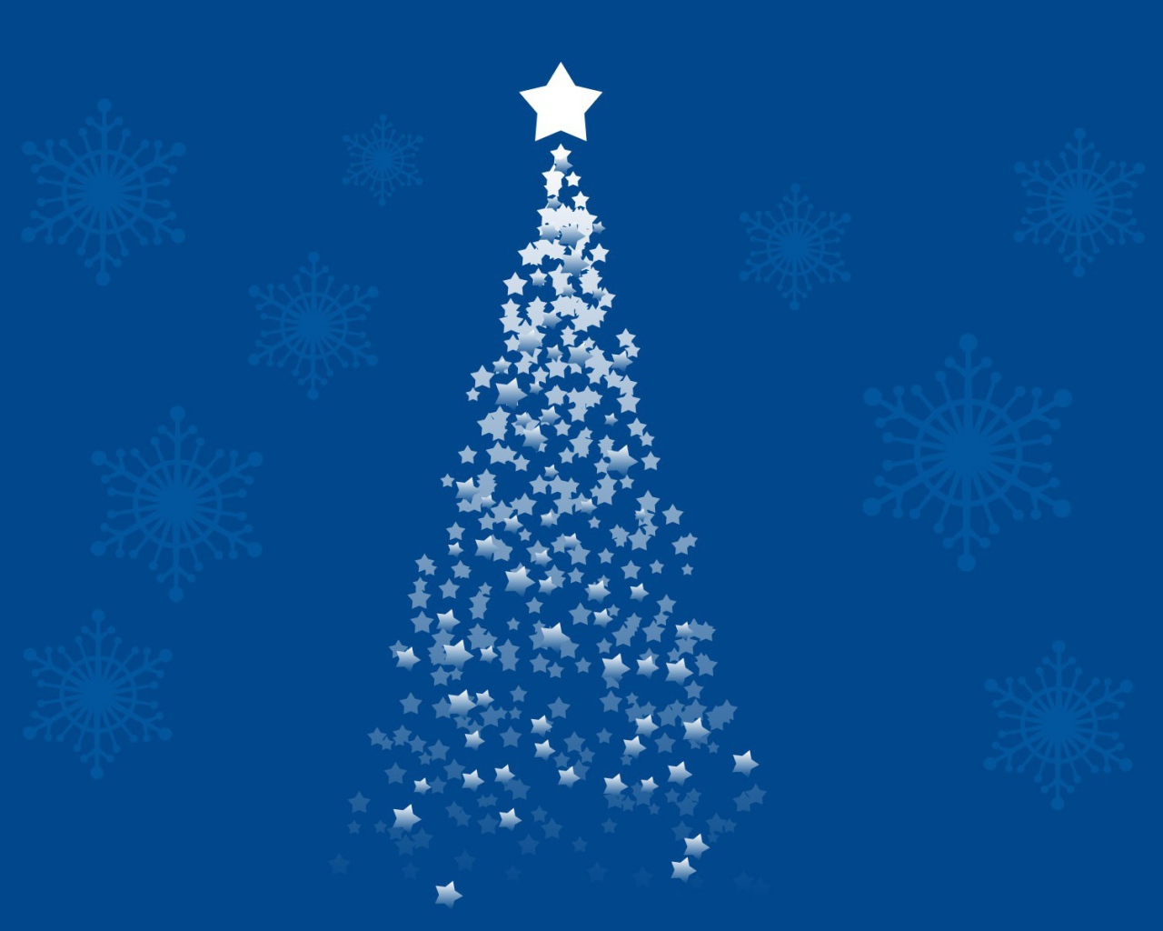 Орнамент елка, синий фон