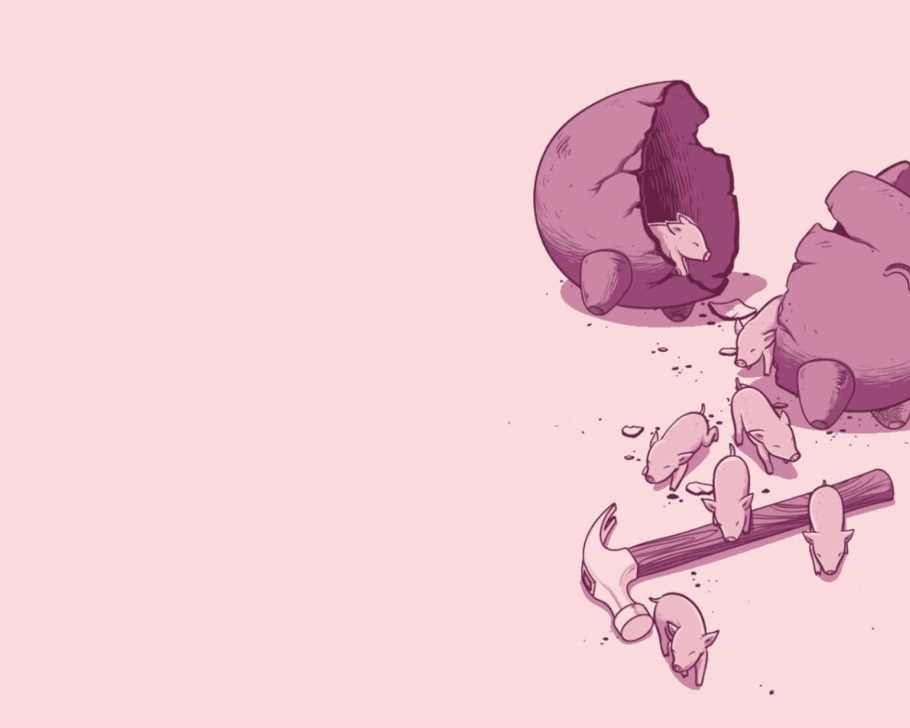 Копилка с поросятами