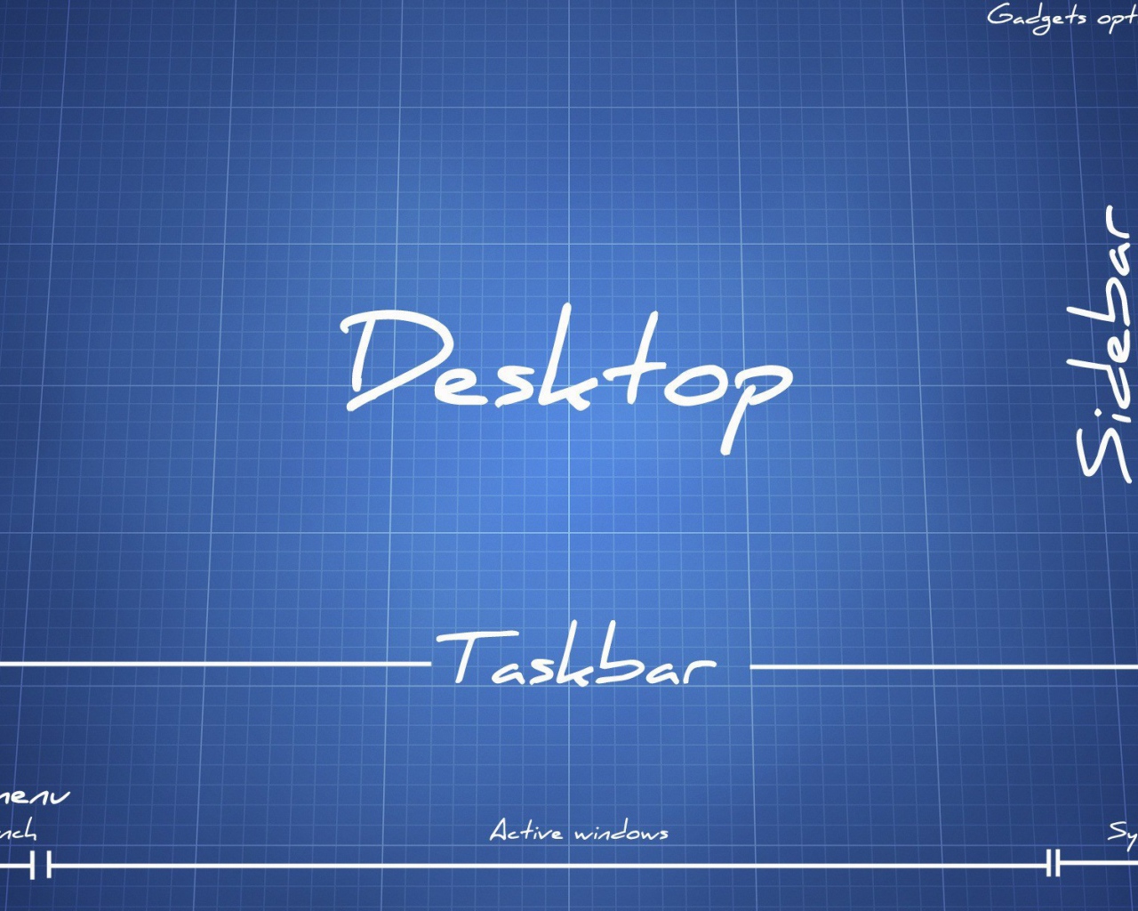 Чертеж рабочего стола