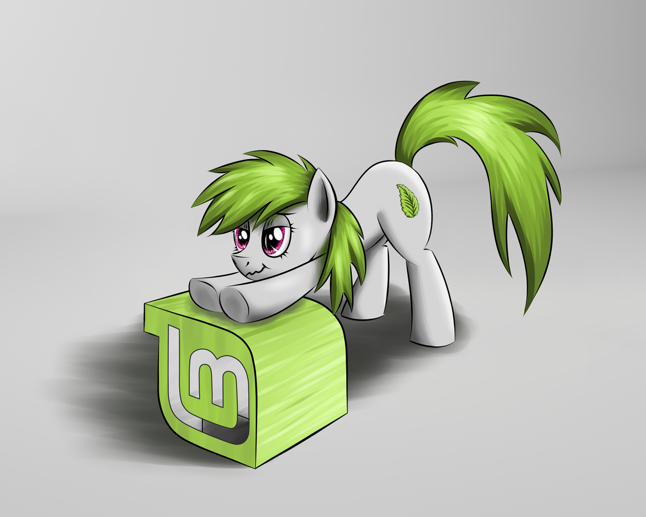 Пони на логотипе Linux Mint