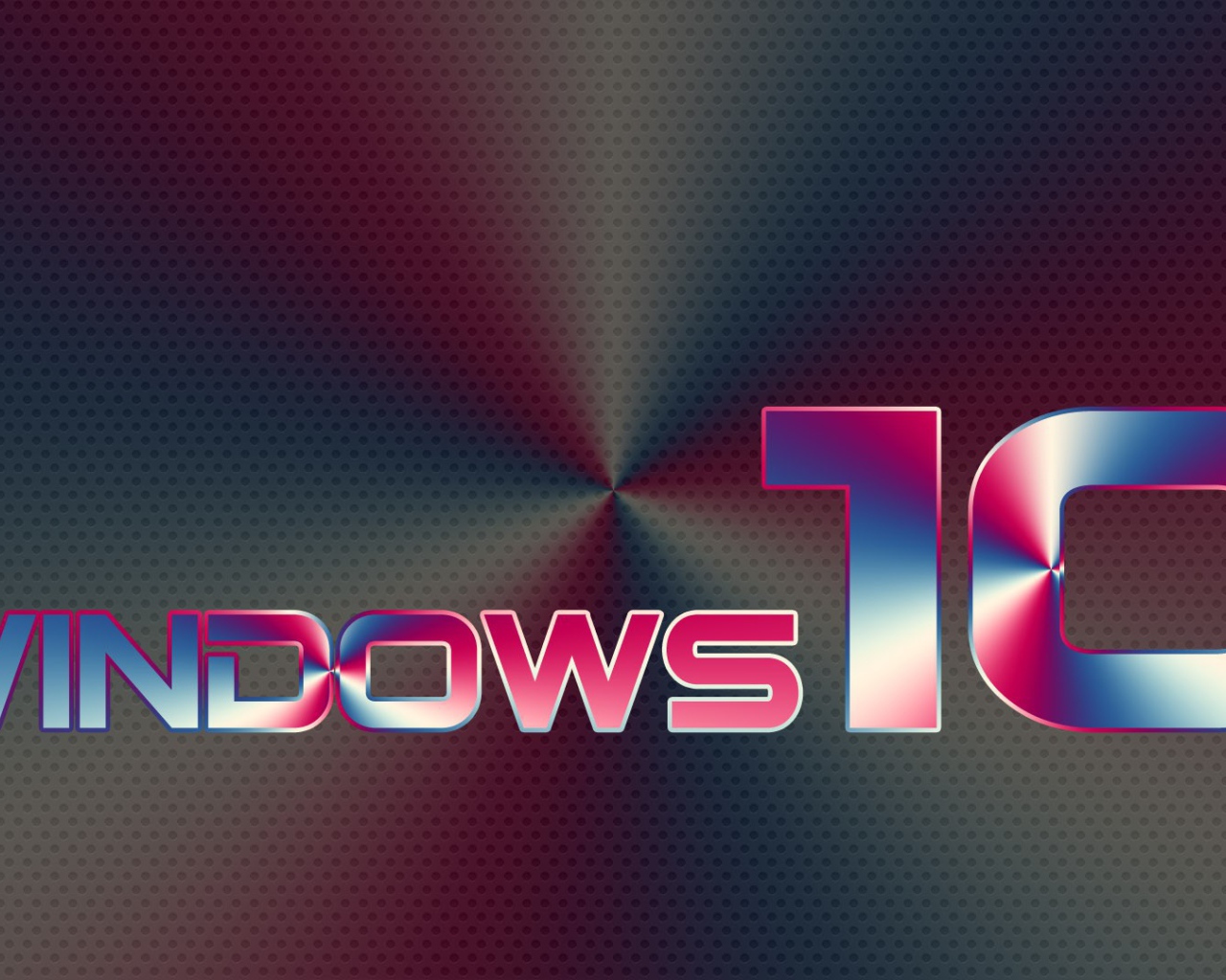 Радужный фон Windows 10