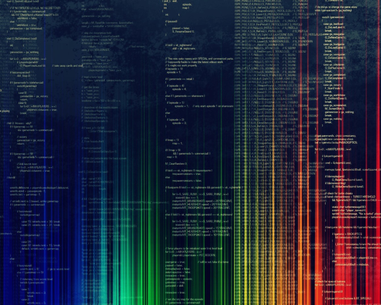 Радужный код программы