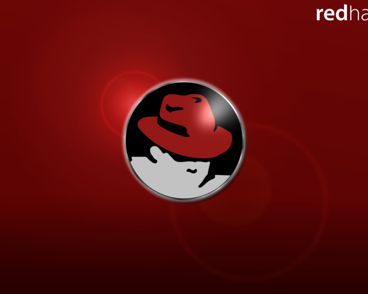 Красный фон ОС Red Hat