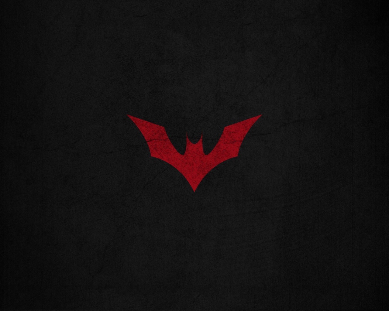 Красная летучая мышь, черный фон