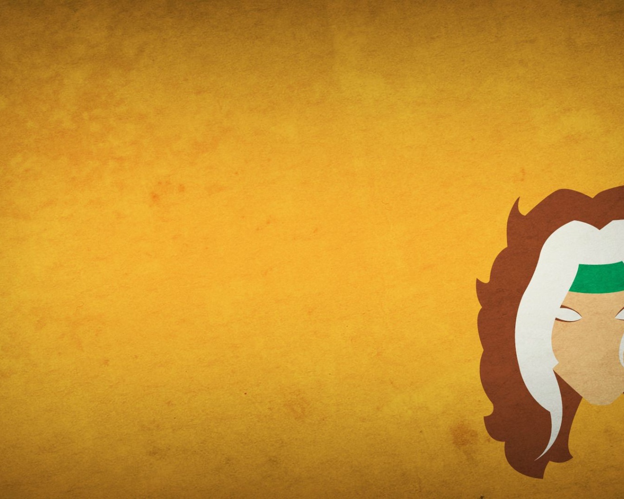 Руж из комикса, оранжевый фон