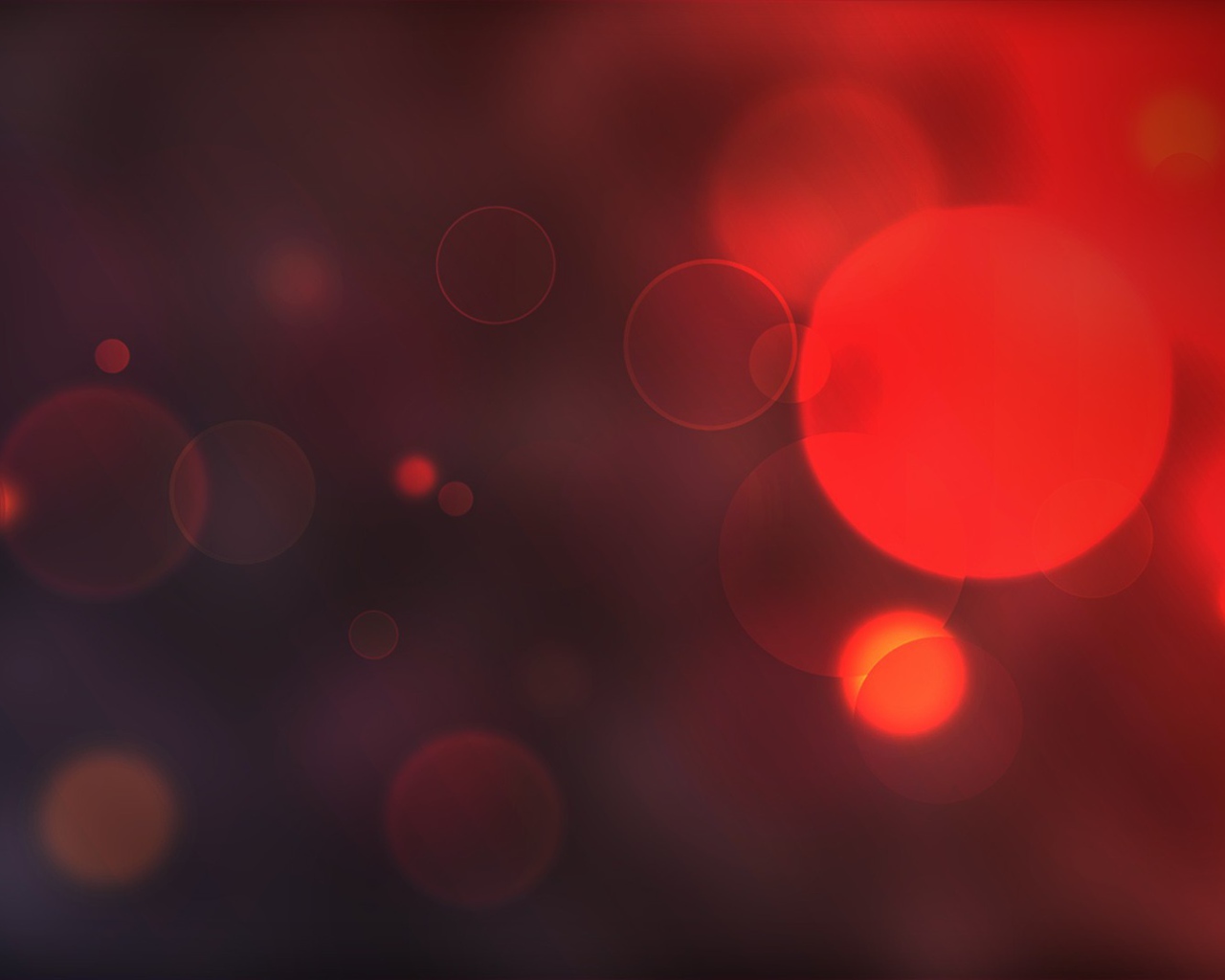 Круглые блики, красный фон