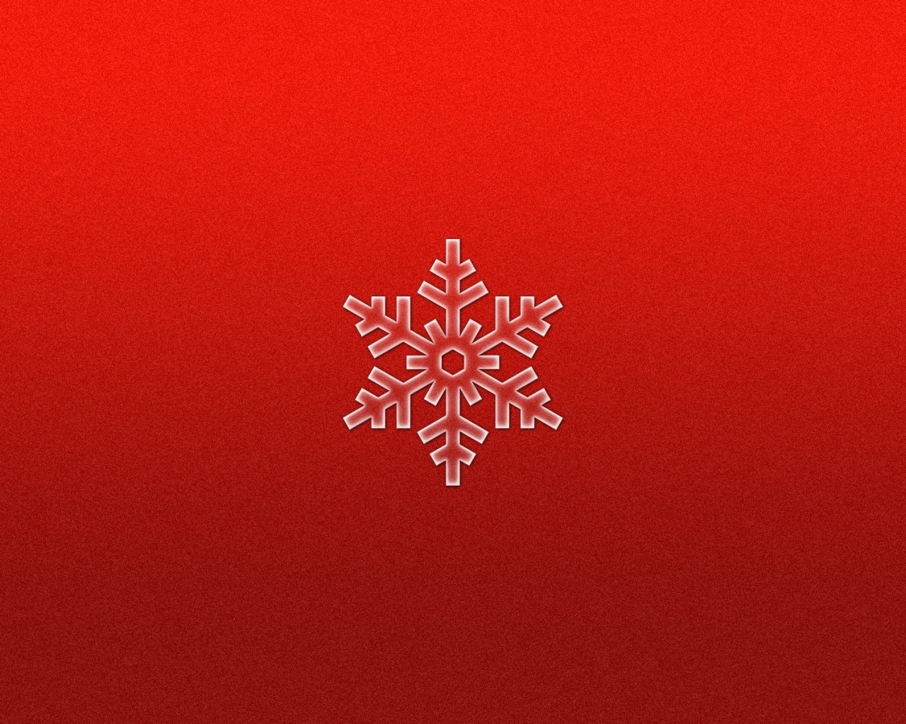 Снежинка на красном фоне