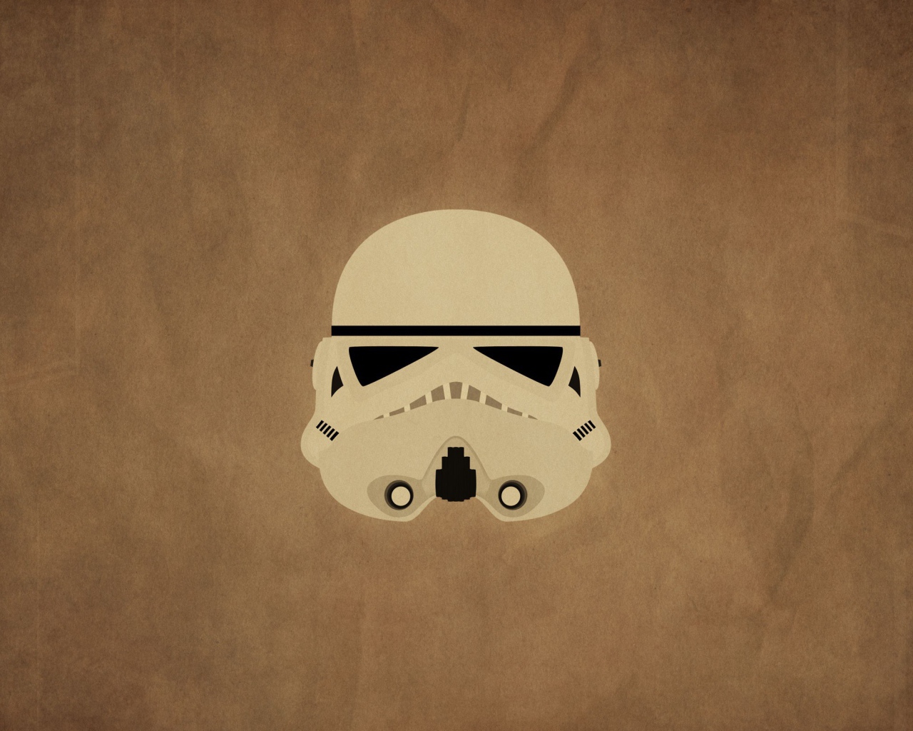 Маска штурмовика, коричневый фон