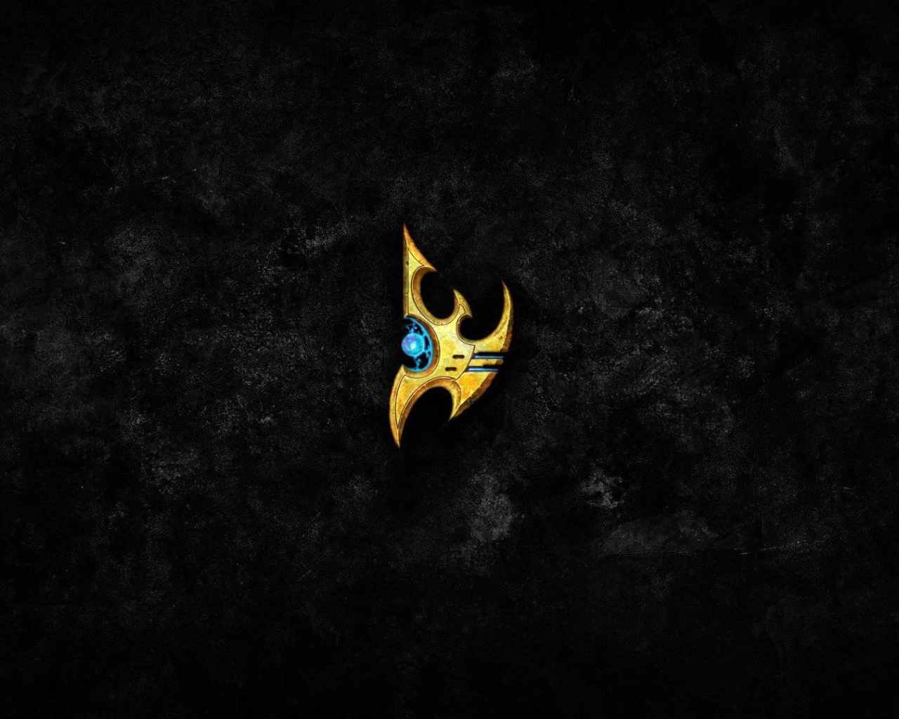 Символ из Starcraft II, черный фон