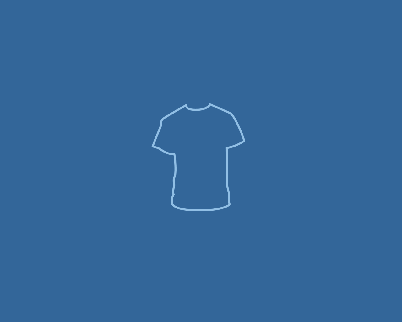 Футболка, голубой фон