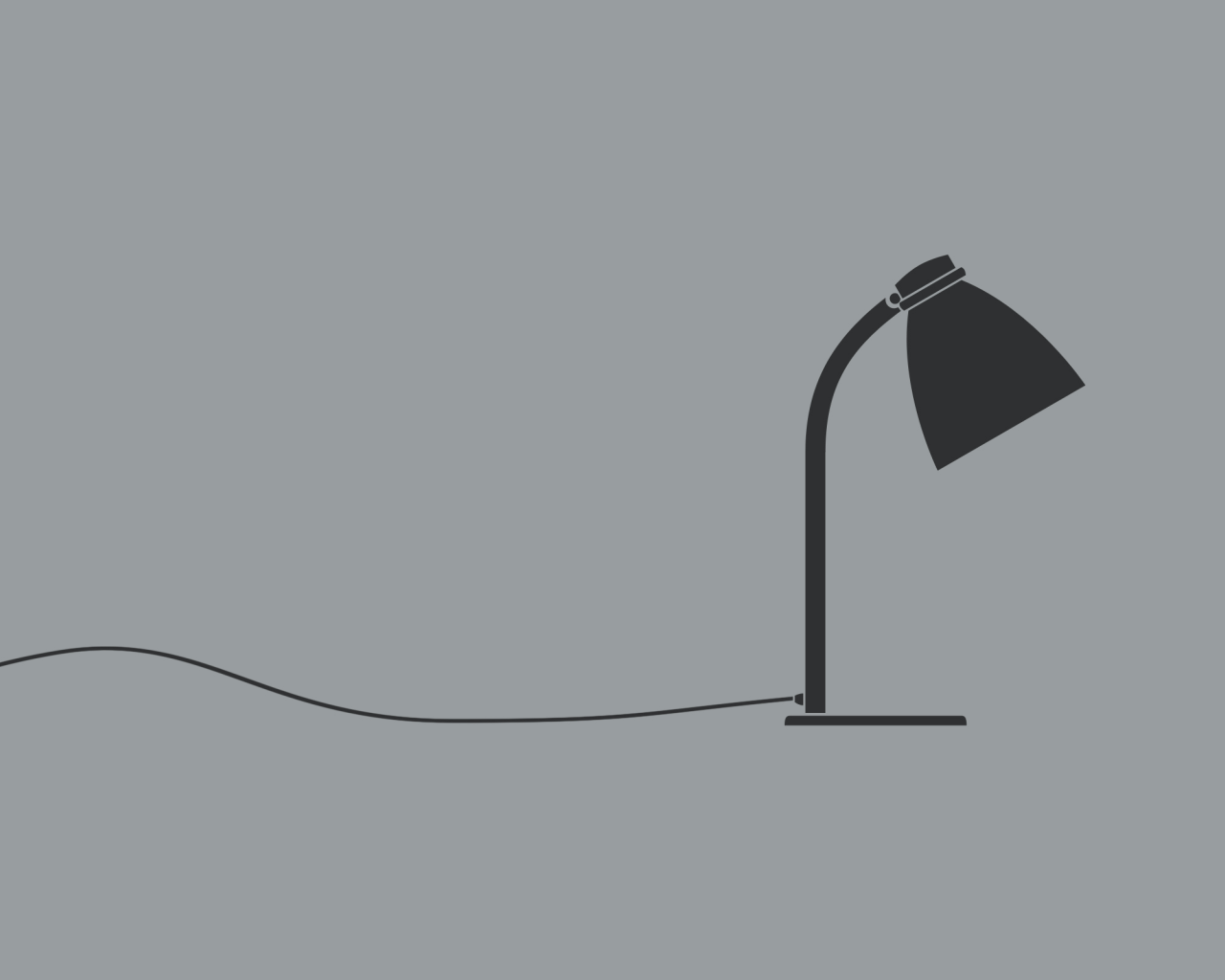 Настольная лампа, серый фон