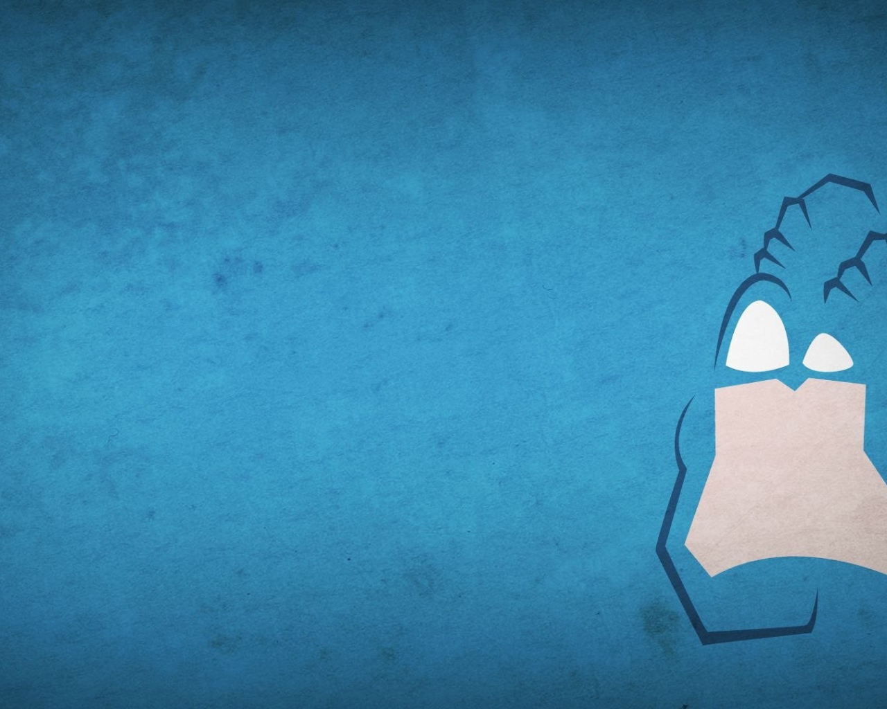 Тик-герой, голубой фон