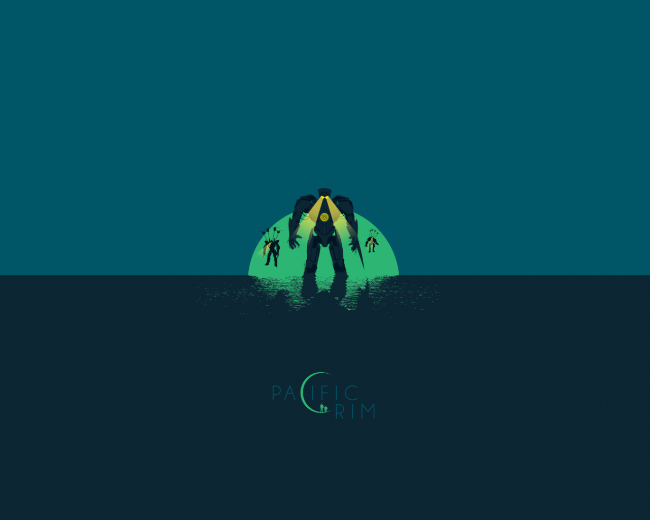 Фильм Тихоокеанский рубеж, синий фон