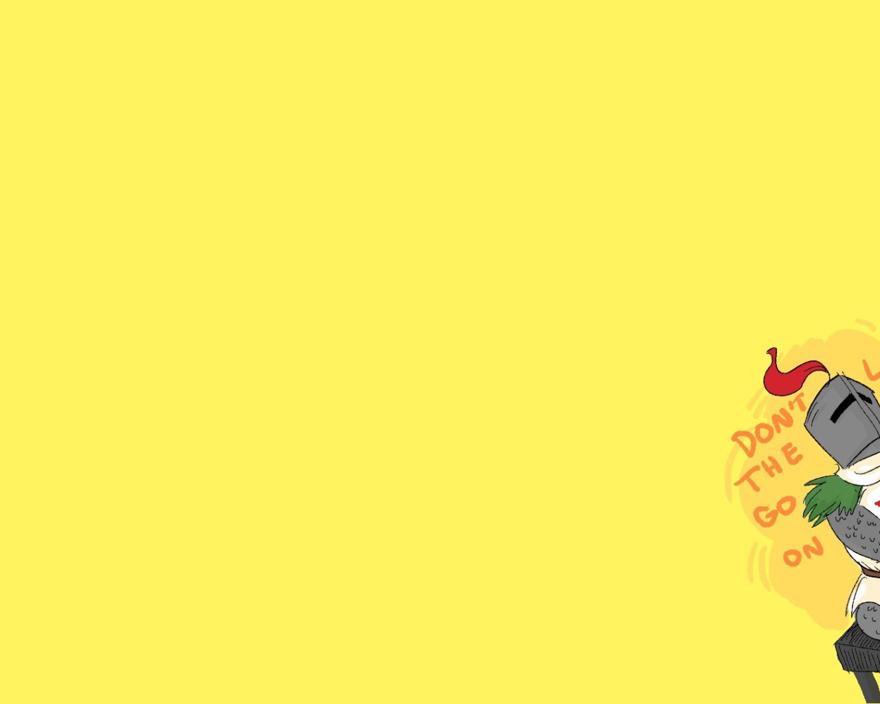 Игра Dark Souls, желтый фон