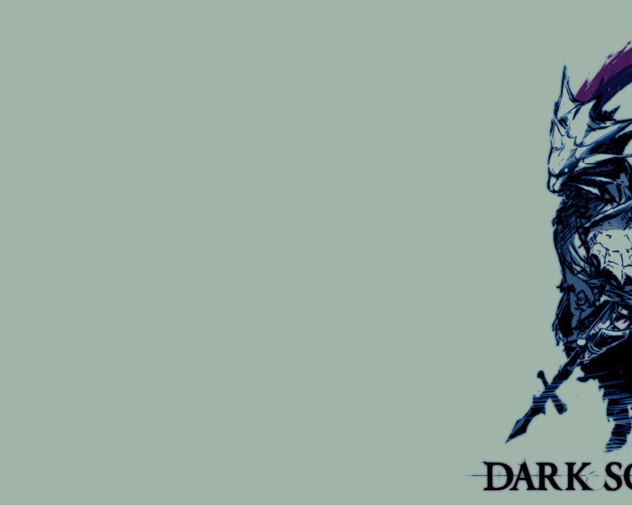 Игра Dark Souls голубой фон