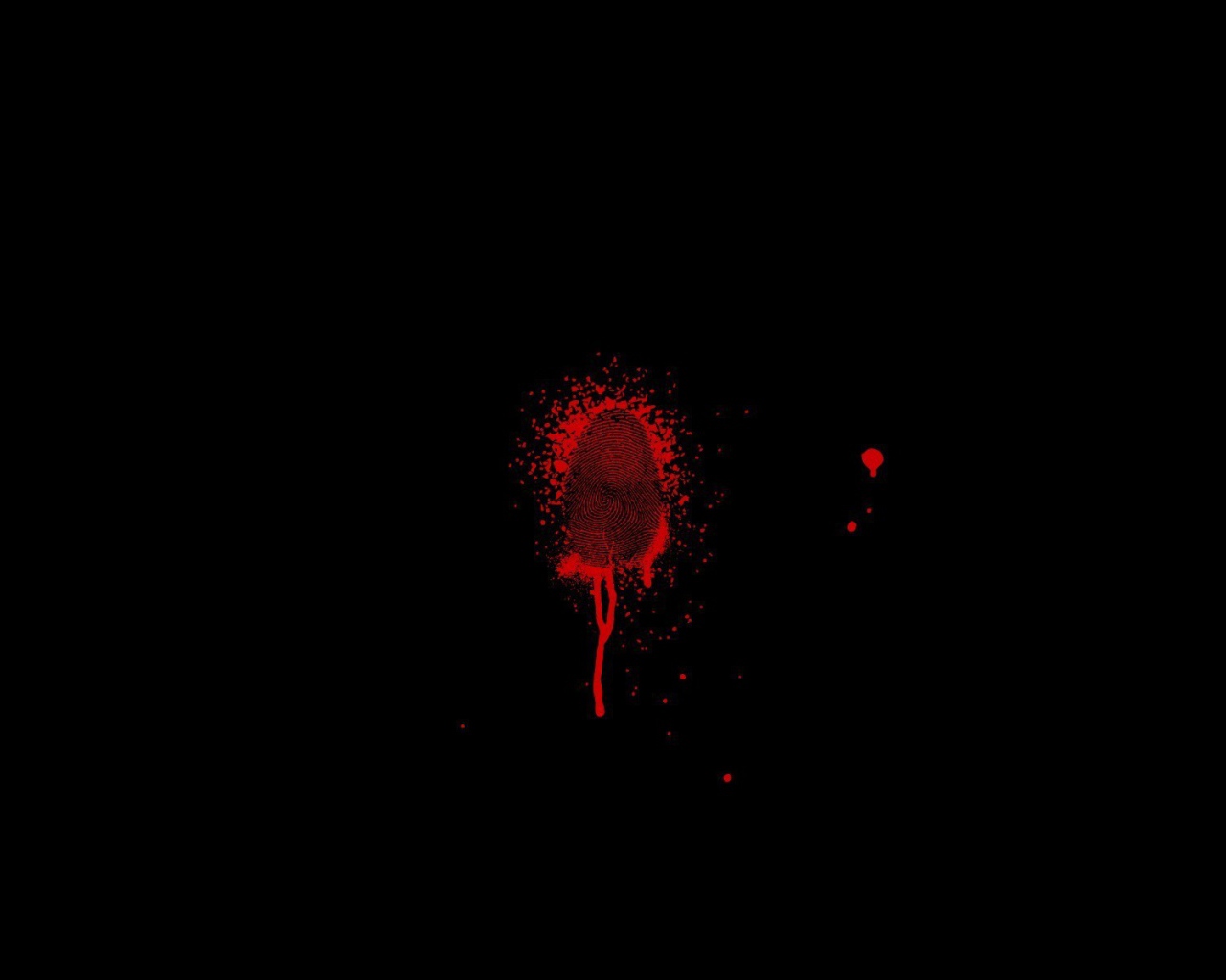 Отпечаток в капле крови