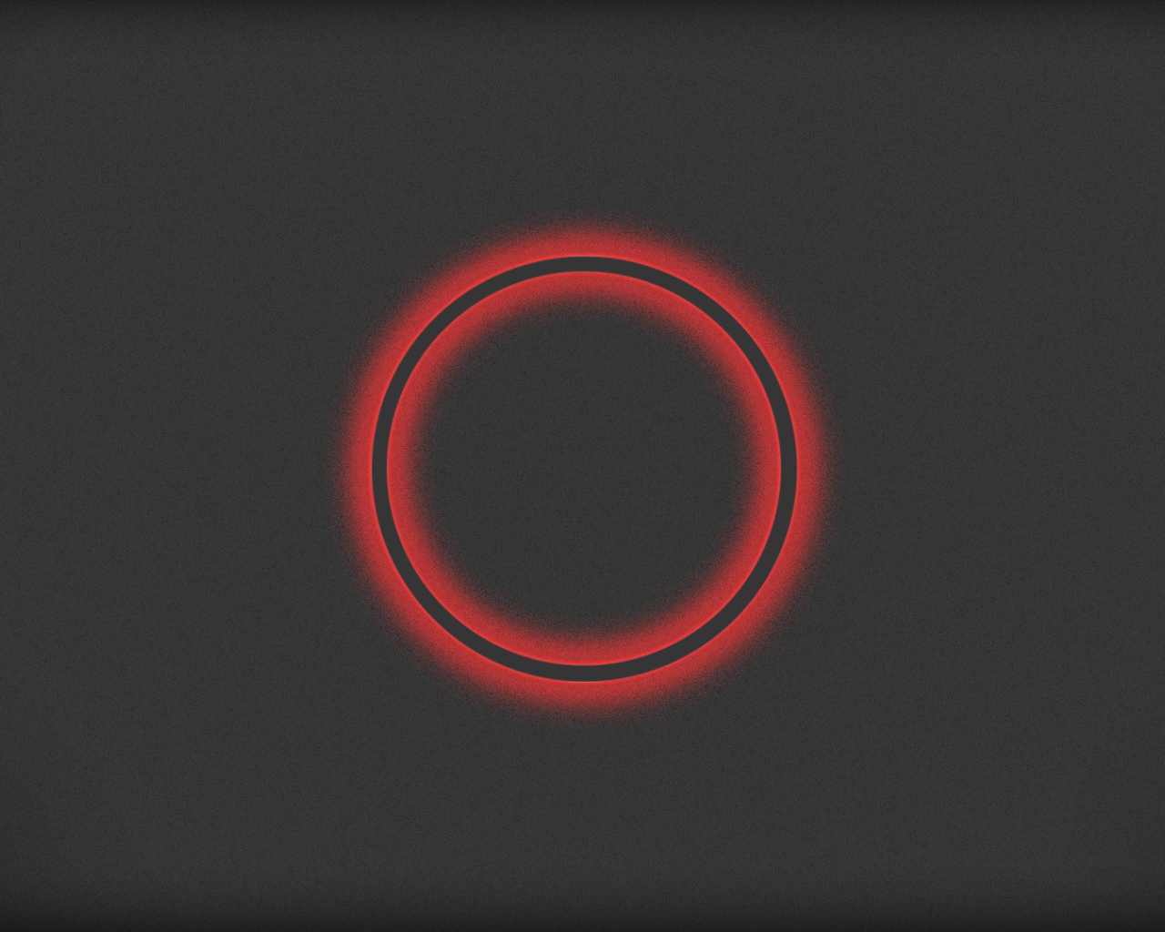 Красный круг на сером фоне