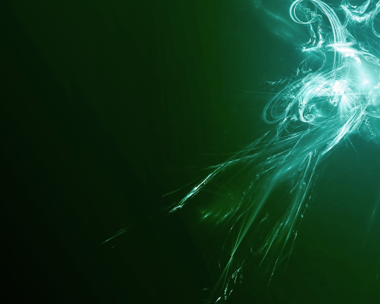 Вихрь энергии на зеленом фоне