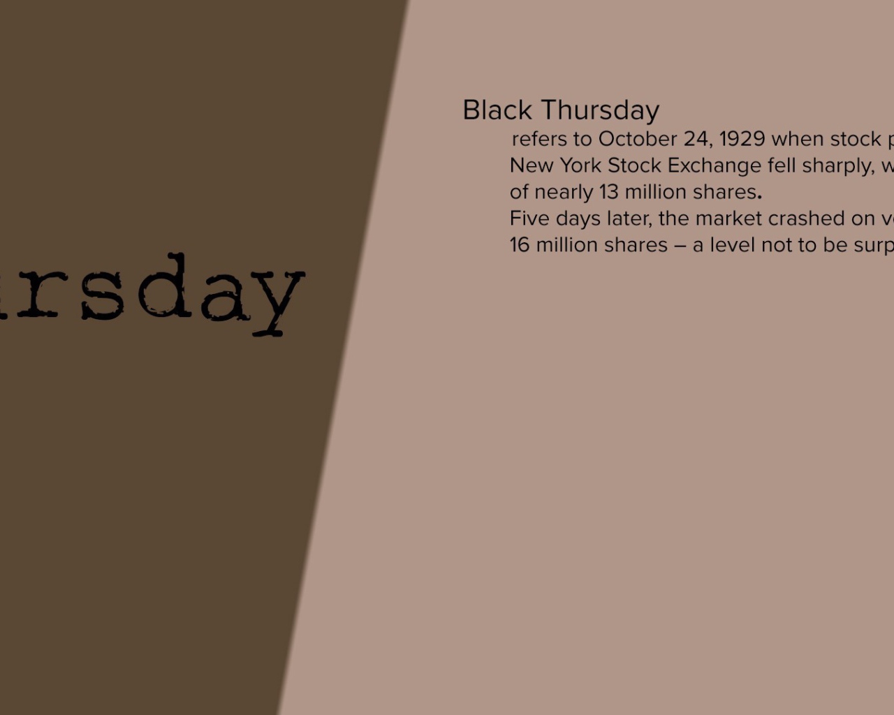 Описание четверга на английском языке