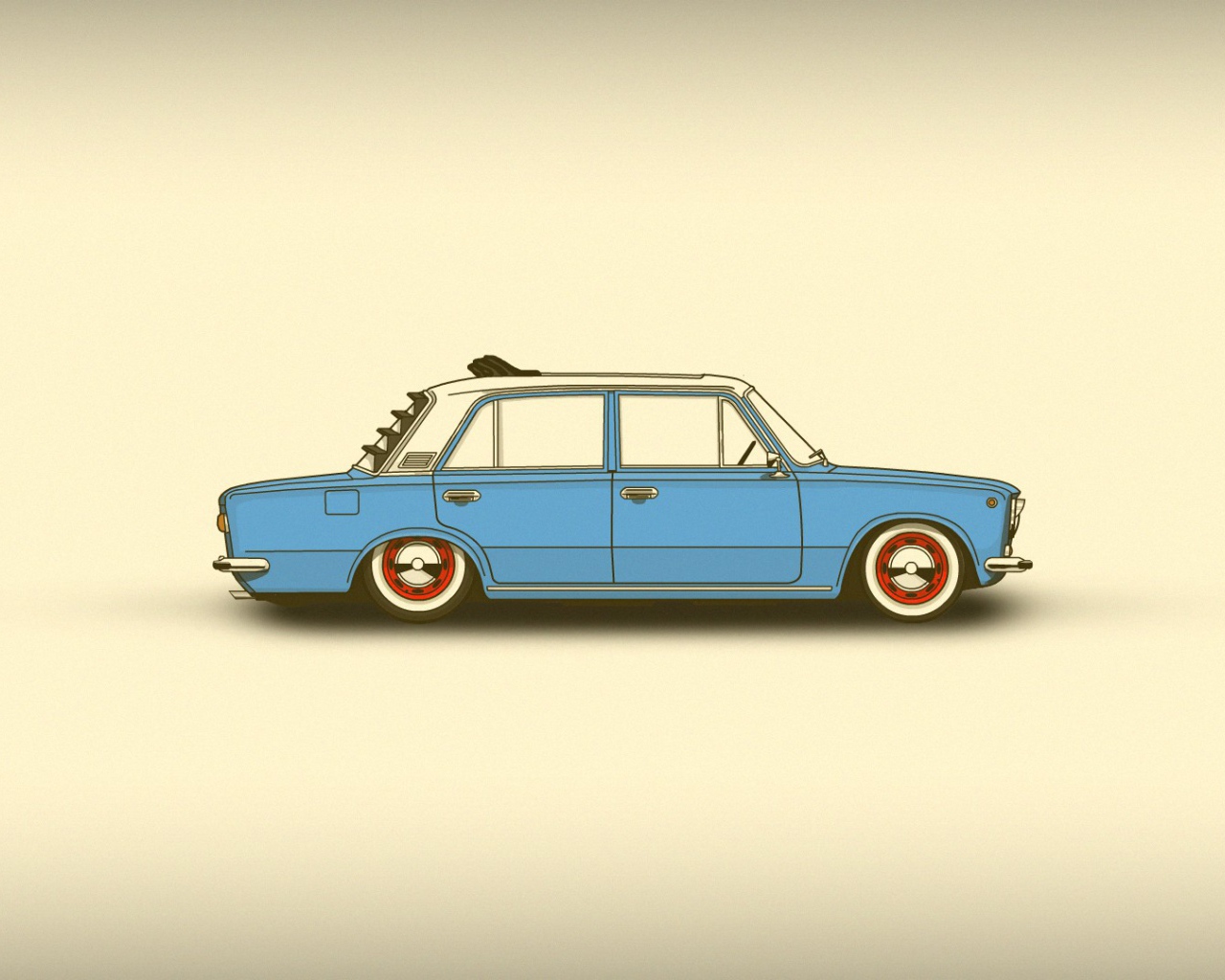 Заниженный ВАЗ, фон