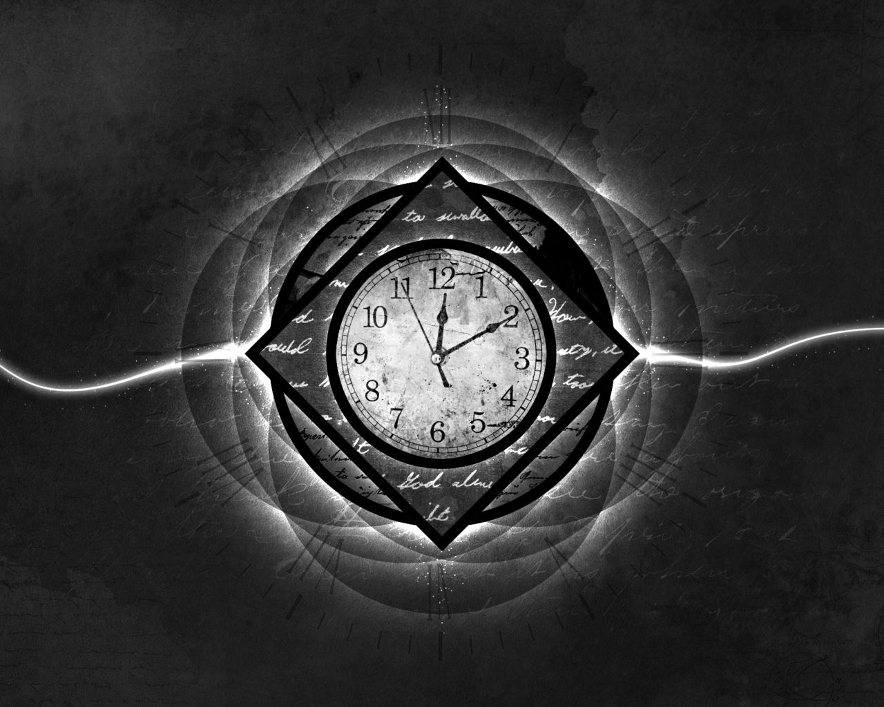 Часы, серый фон
