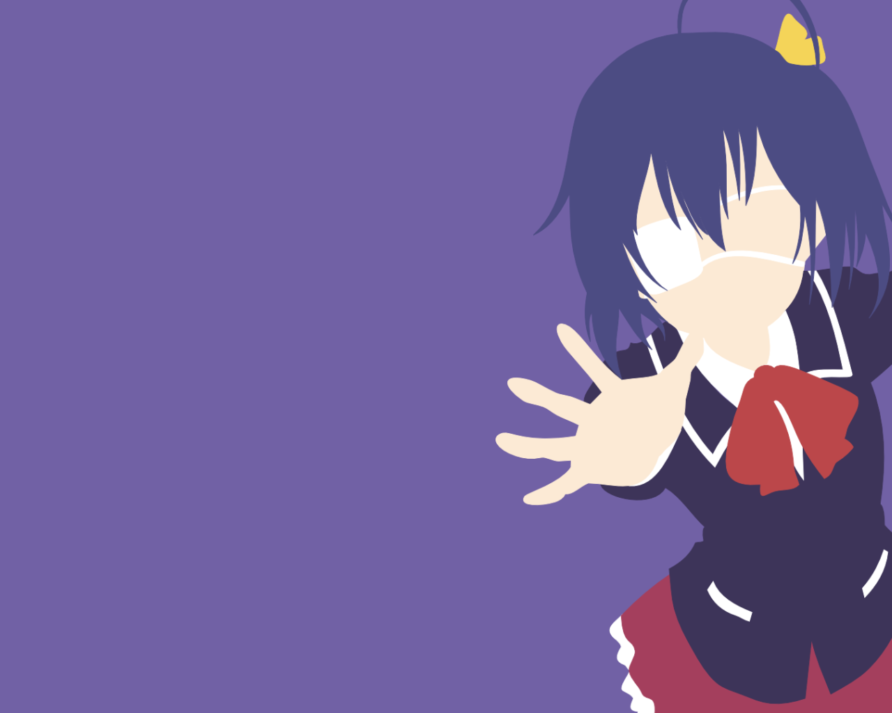 Мир аниме, сиреневый фон