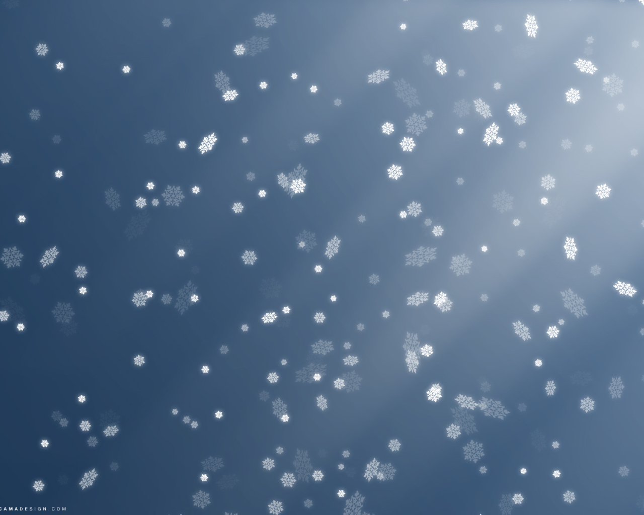 Снежинки на сером фоне