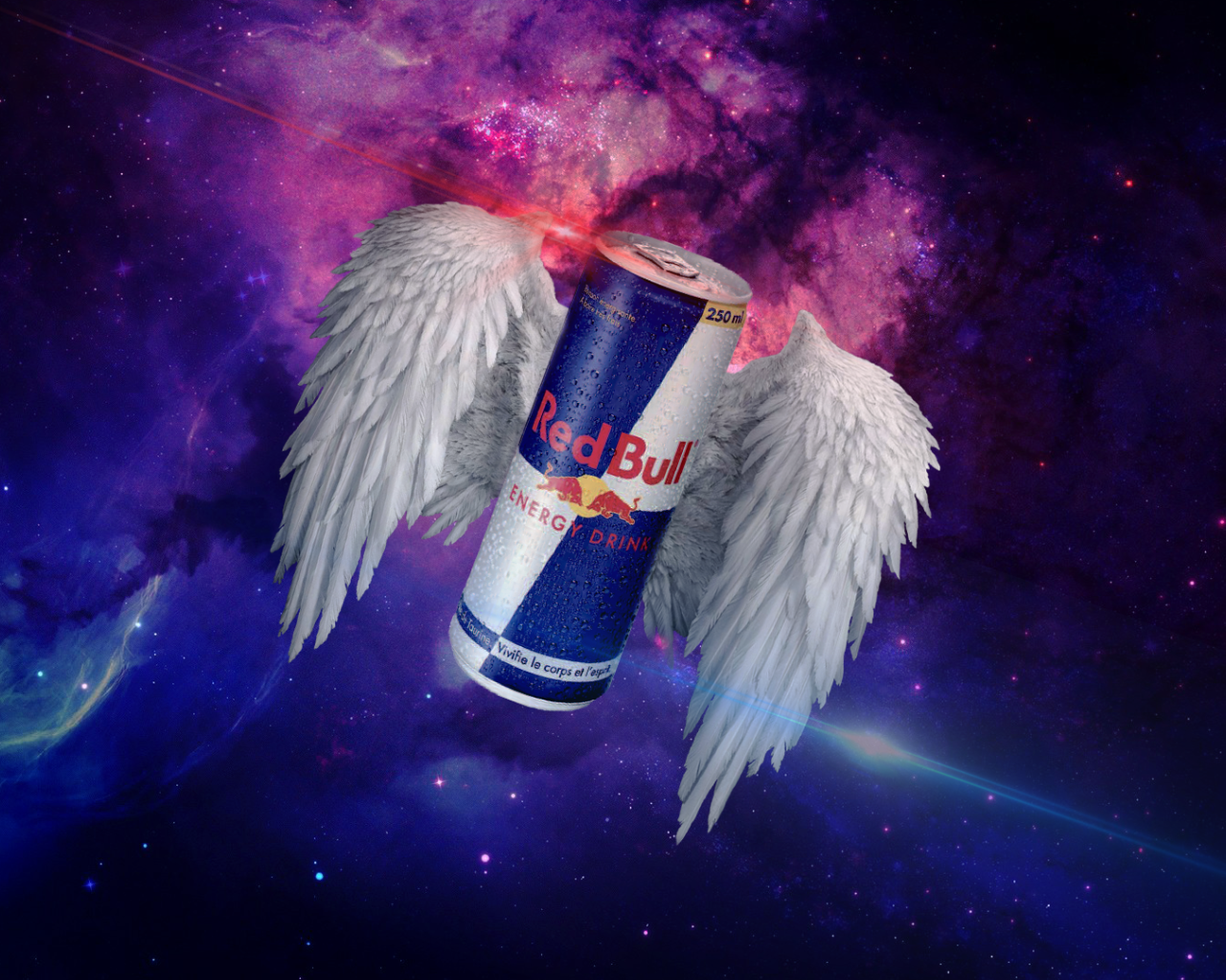 Банка Red Bull с крыльями